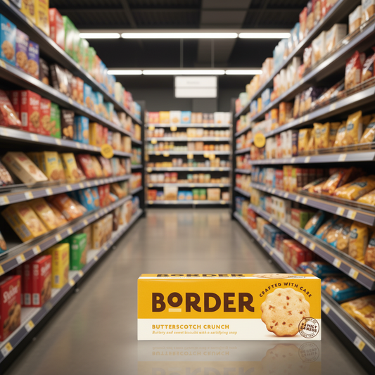 12 X Border Sweet Memories Butterscotch Crunch Biscuits 135Gm