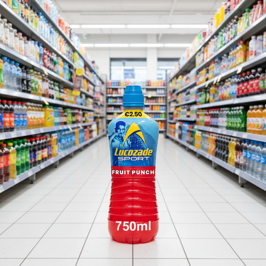 12 x Lucozade Sport Drink Fruit Punch 750Ml