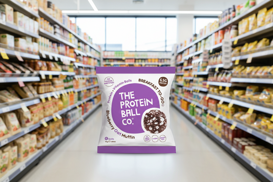 10 x The Protein Ball co Blueberry Oat Muffin Vit Balls - 45g