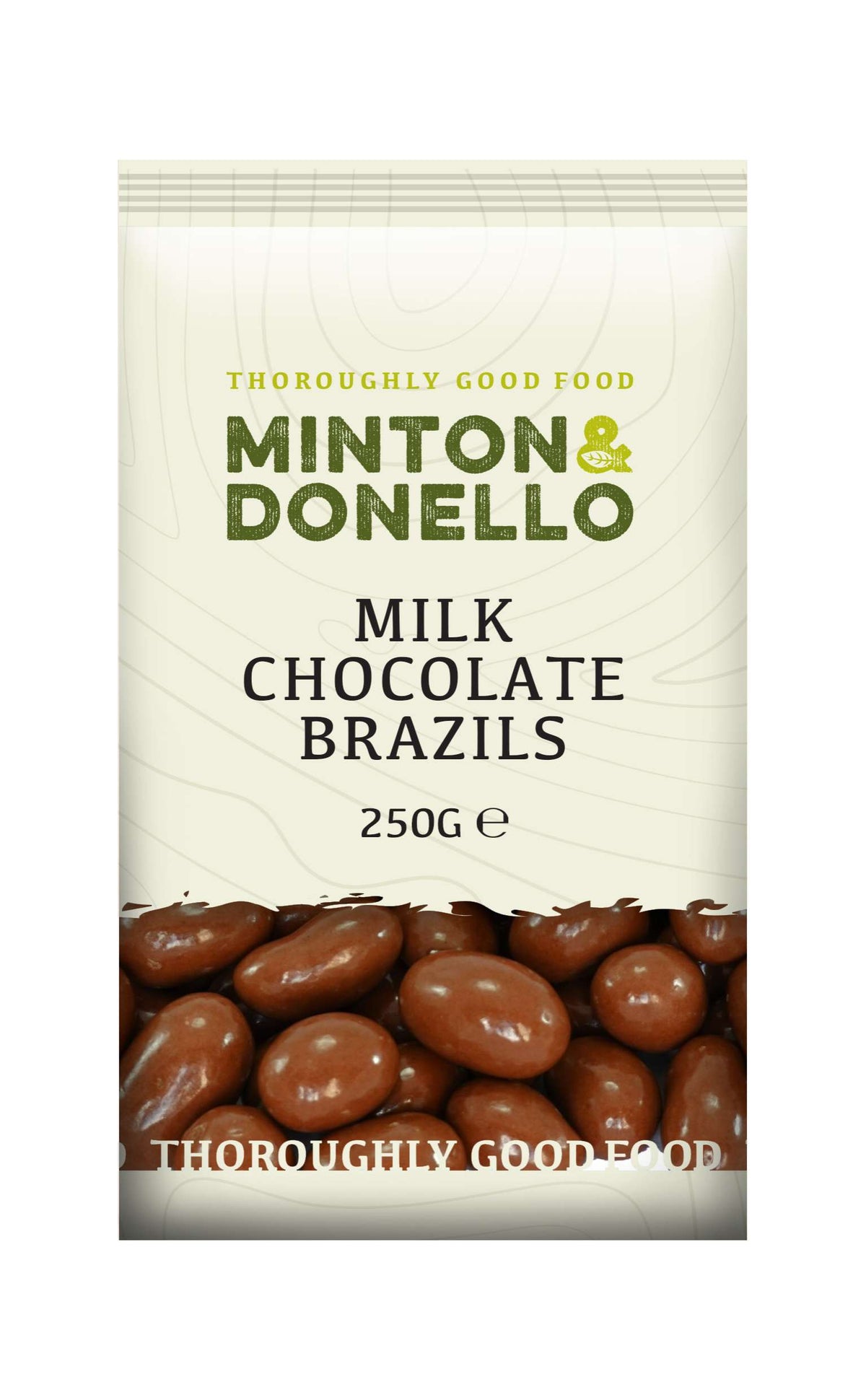 6 x Minton & Donello Milk Chocolate Brazils - 250g