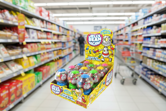 12 x Candy Factory Jelly Bean Machine 50Gm