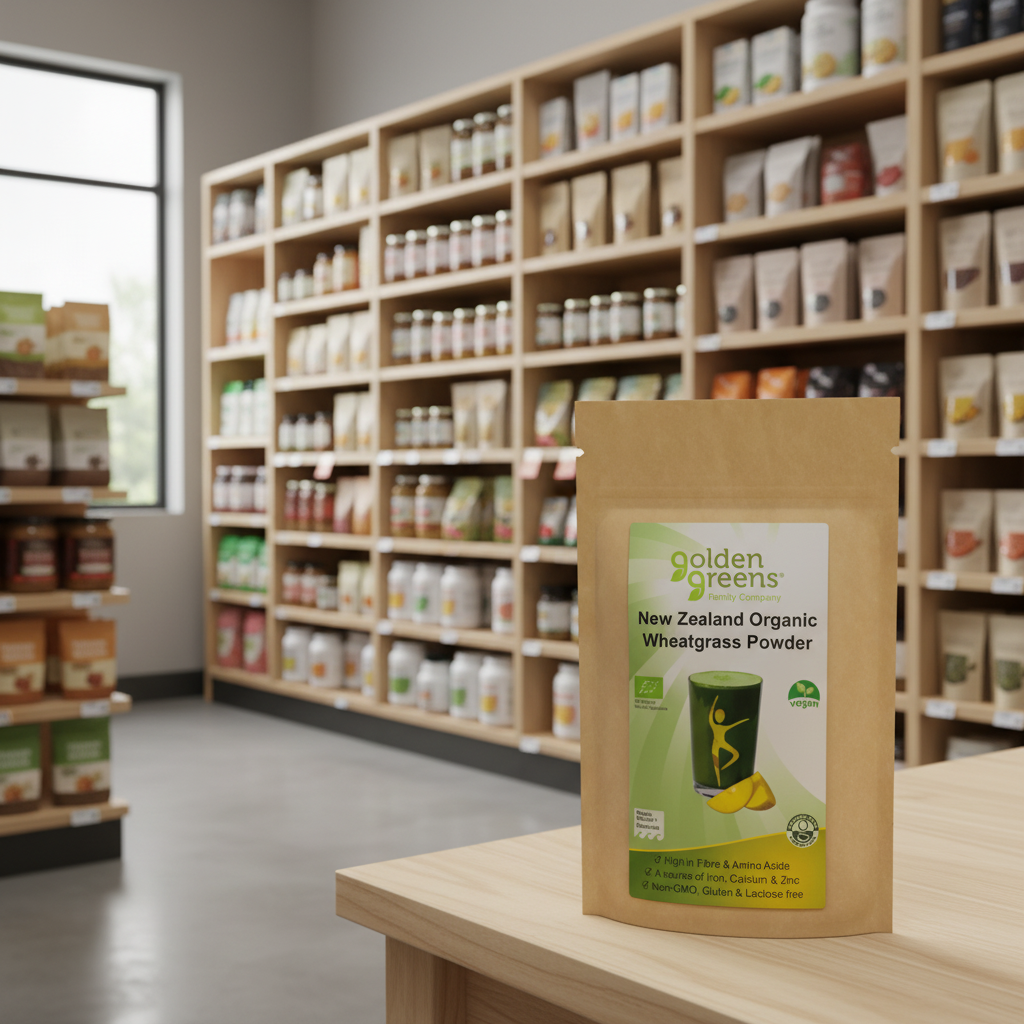 Golden Greens Organic New Zeal Wheat Grass Powder - 100g