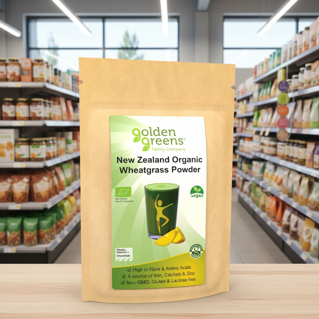 Golden Greens Organic New Zeal Wheat Grass Powder - 200g