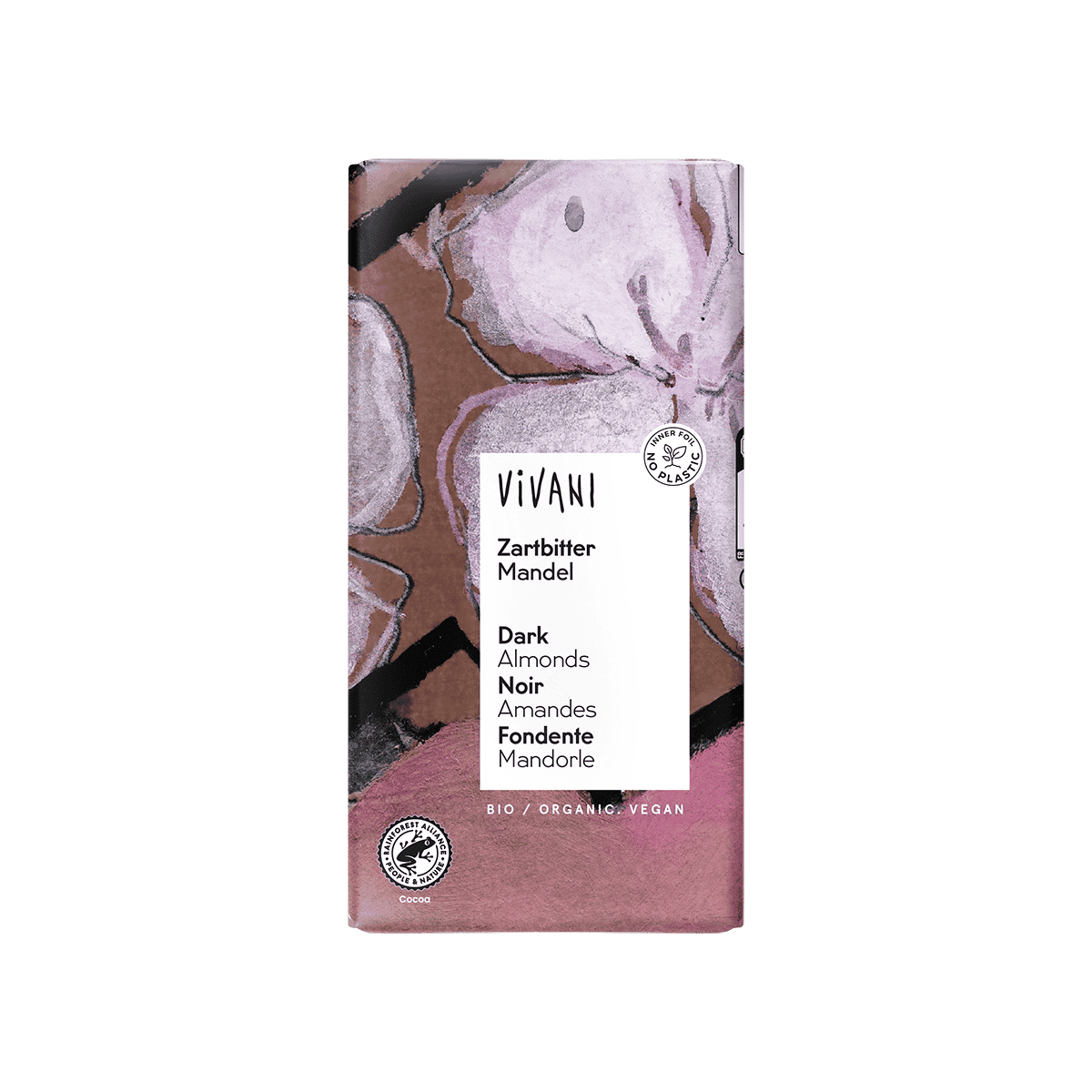 10 x Vivani Dark with almonds Organic - 100g