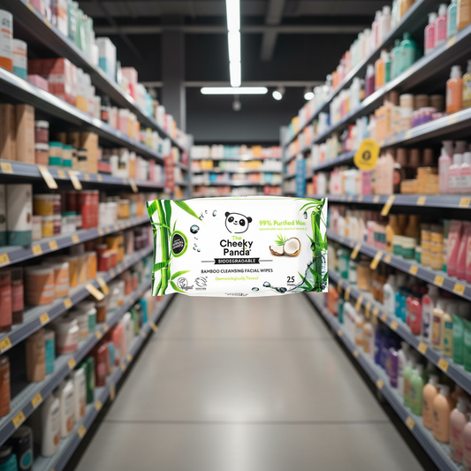 The Cheeky Panda Makeup wipes coconut scented - 25pc