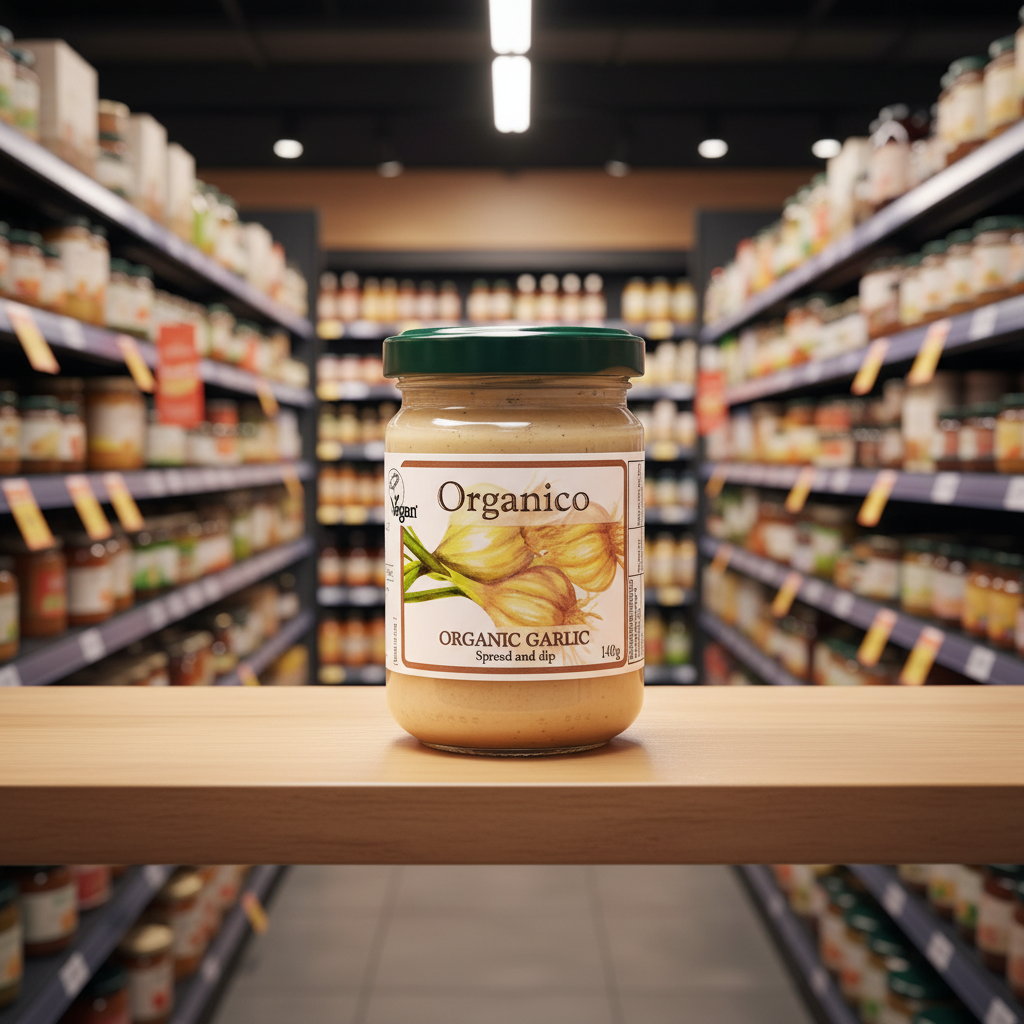 Organico Org garlic spread & dip - 140g