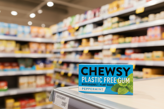 12 x Chewsy Peppermint Plastic Free Gum - 15g