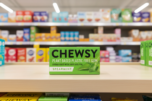 12 x Chewsy Spearmint Plastic Free Gum - 15g