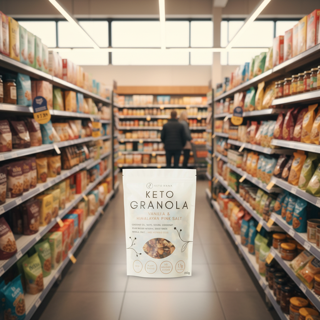 Keto Hana Vanilla & Pink Himalayan keto granola - 300g