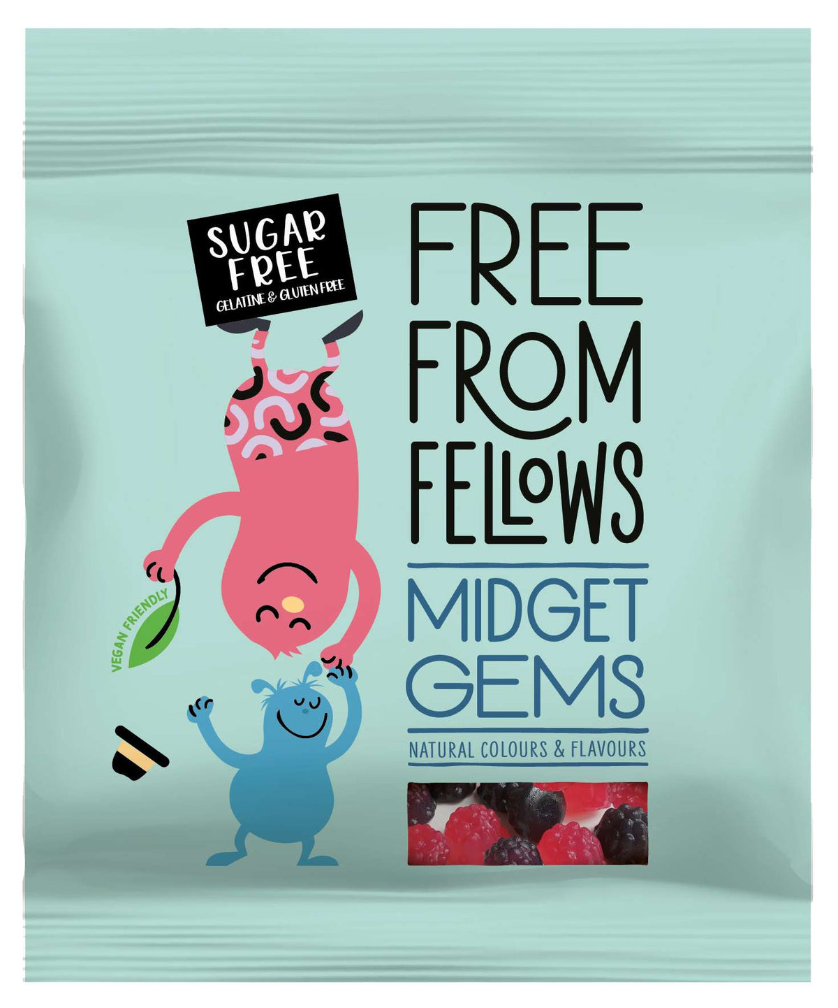 10 x Free From Fellows Midget Gems - 100g