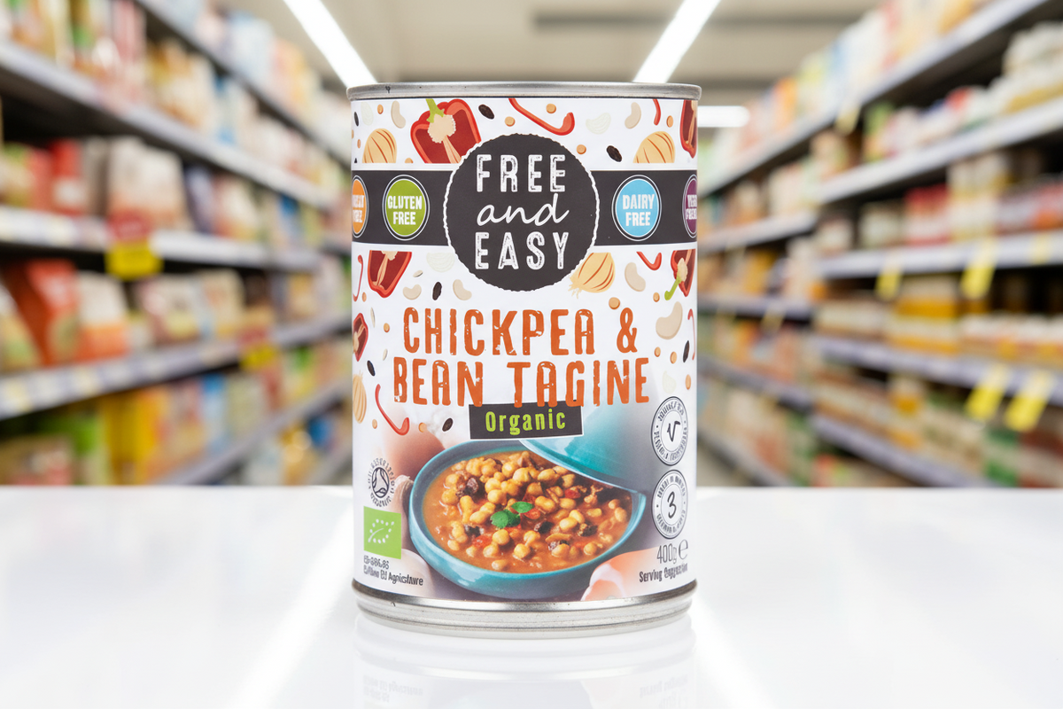 Free & Easy Organic Chickpea & Bean Tagine - 400g