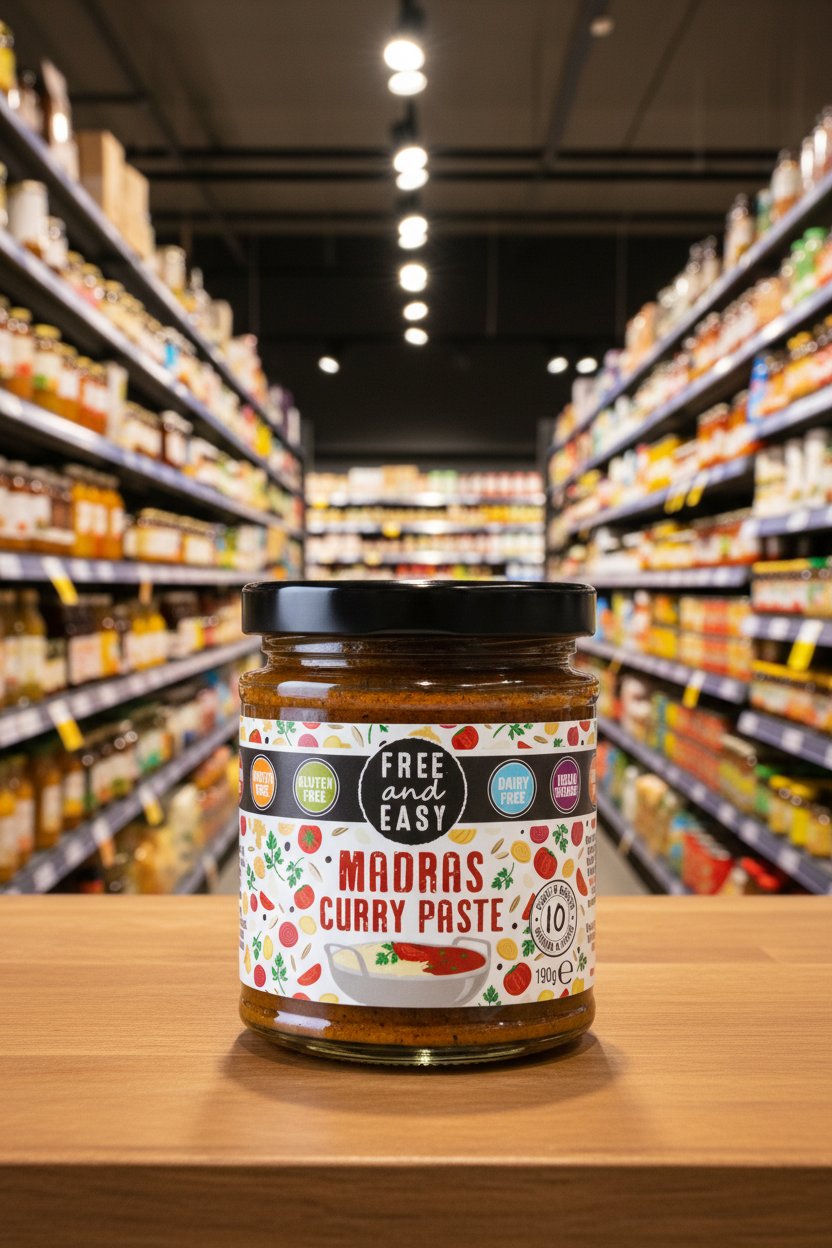 Free & Easy Madras Curry Paste - 190g