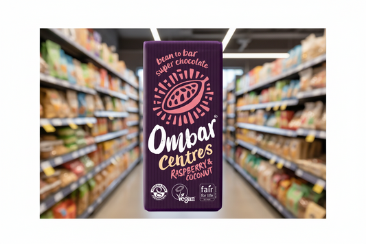 10 x Ombar Centres Raspberry & Coconut - 70g