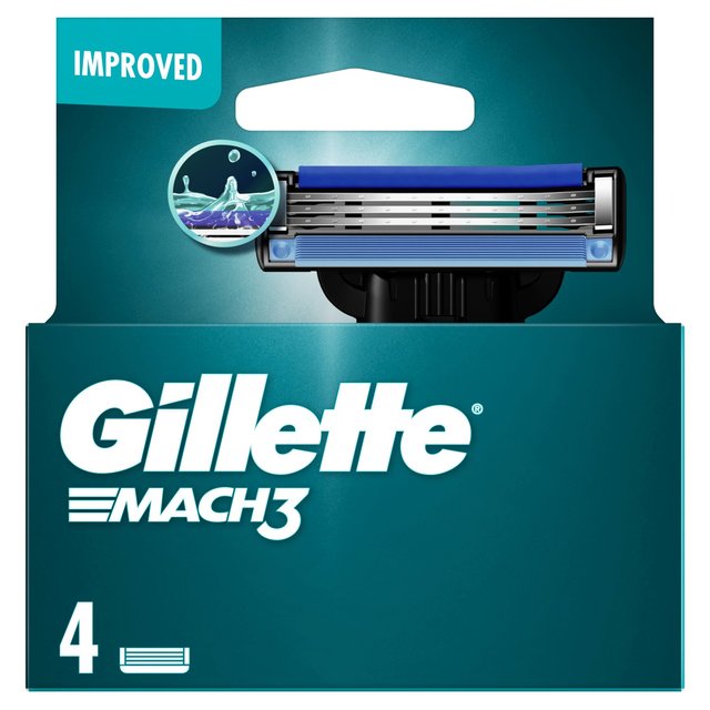 10 x Gillette Mach 3 Blades - 4 PACK
