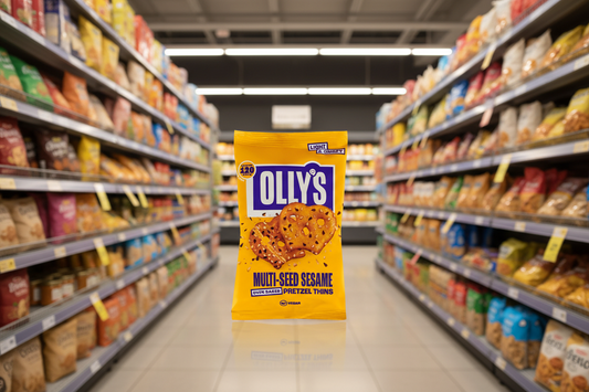 10 x Olly's Pretzel Thins - Multiseed Sesame - 35g