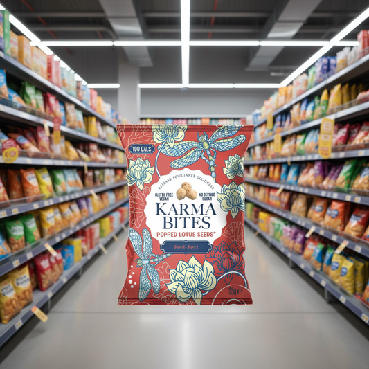 12 x Karma Bites Peri Peri Popped Lotus Seeds - 25g