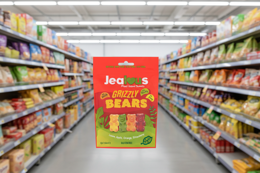 10 x Jealous Sweets Grizzly Bears Share Bag - 125g