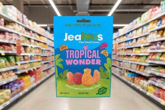 10 x Jealous Sweets Tropical Wonder Share Bag - 125g