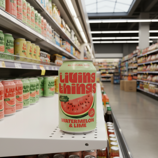 Living Things Watermelon & Lime Soda - 300ml