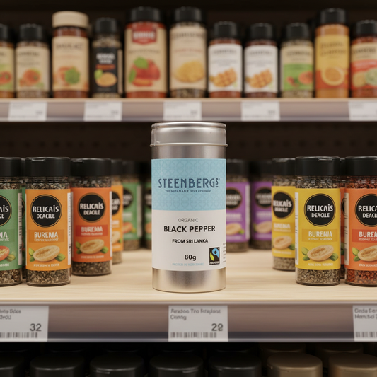 Steenbergs Organic Fairtrade Black Pepper - 80g