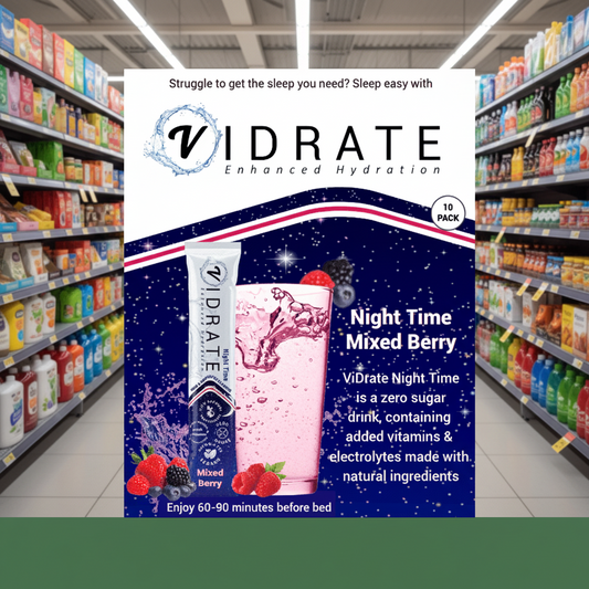 ViDrate Night Time (Mixed Berry) SRDU - 10x3g