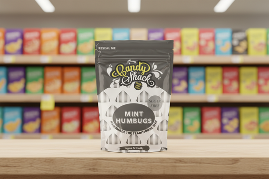 12 x Candyshack Sugar Free Mint Humbugs - 120g