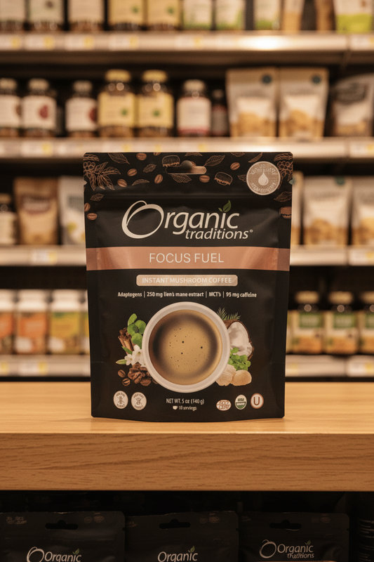 Organic Traditions Org Instant Mushroom Coffee - 140g