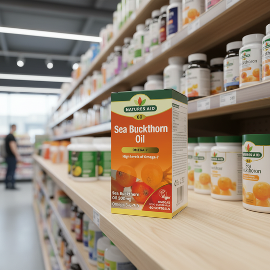 Natures Aid Sea Buckthorn Oil 500mg - 60pc