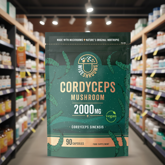 Wiseshrooms Cordyceps 2000mg - 90Caps