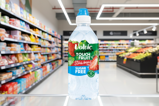 6 x Volvic Tof Strawberry Sugar Free 750Ml