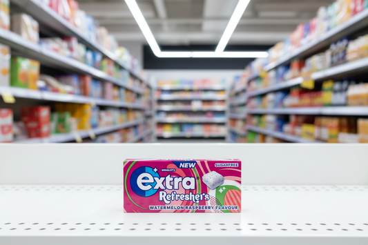 16 x Extra Refreshers Watermelon Raspberry Gum Handy Box 7pcs - 7 PIECE