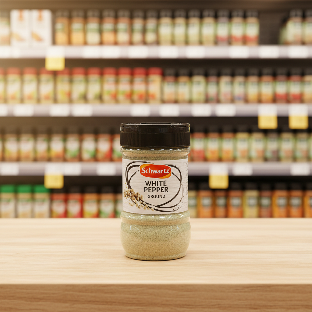6 x Schwartz Ground White Pepper 425G
