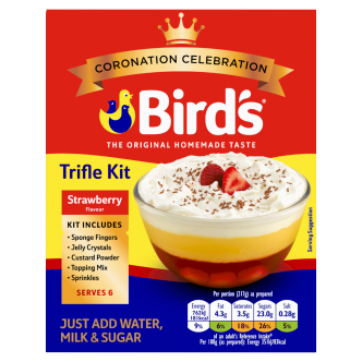 10 x Birds Trifle Strawberry 141G
