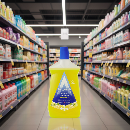 12 x Astonish Floor Cleaner Zesty Lemon 1 Litre