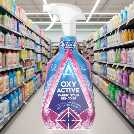 12 x Astonish Oxy Active Fabric Stain Remover - 750Ml