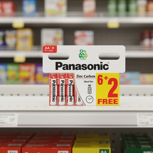20 x Panasonic Batteries Aa 6+2 Free 8 Pack