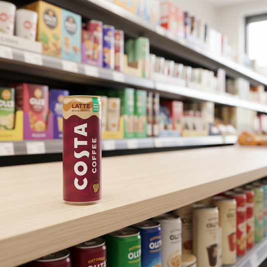 12 X Costa Coffee Latte Can 250ML
