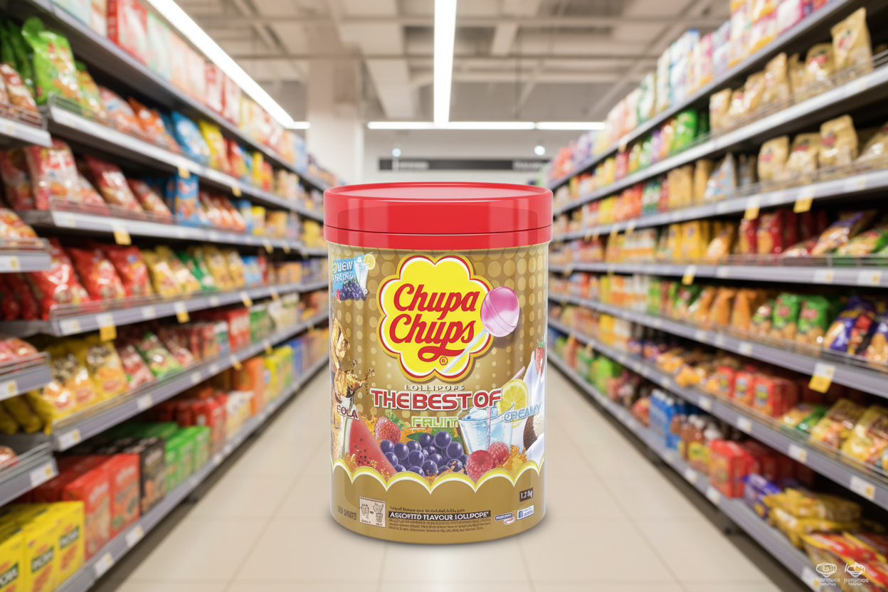 200 x Chupa Chups 50 Assorted Flavour Lollipops 600G