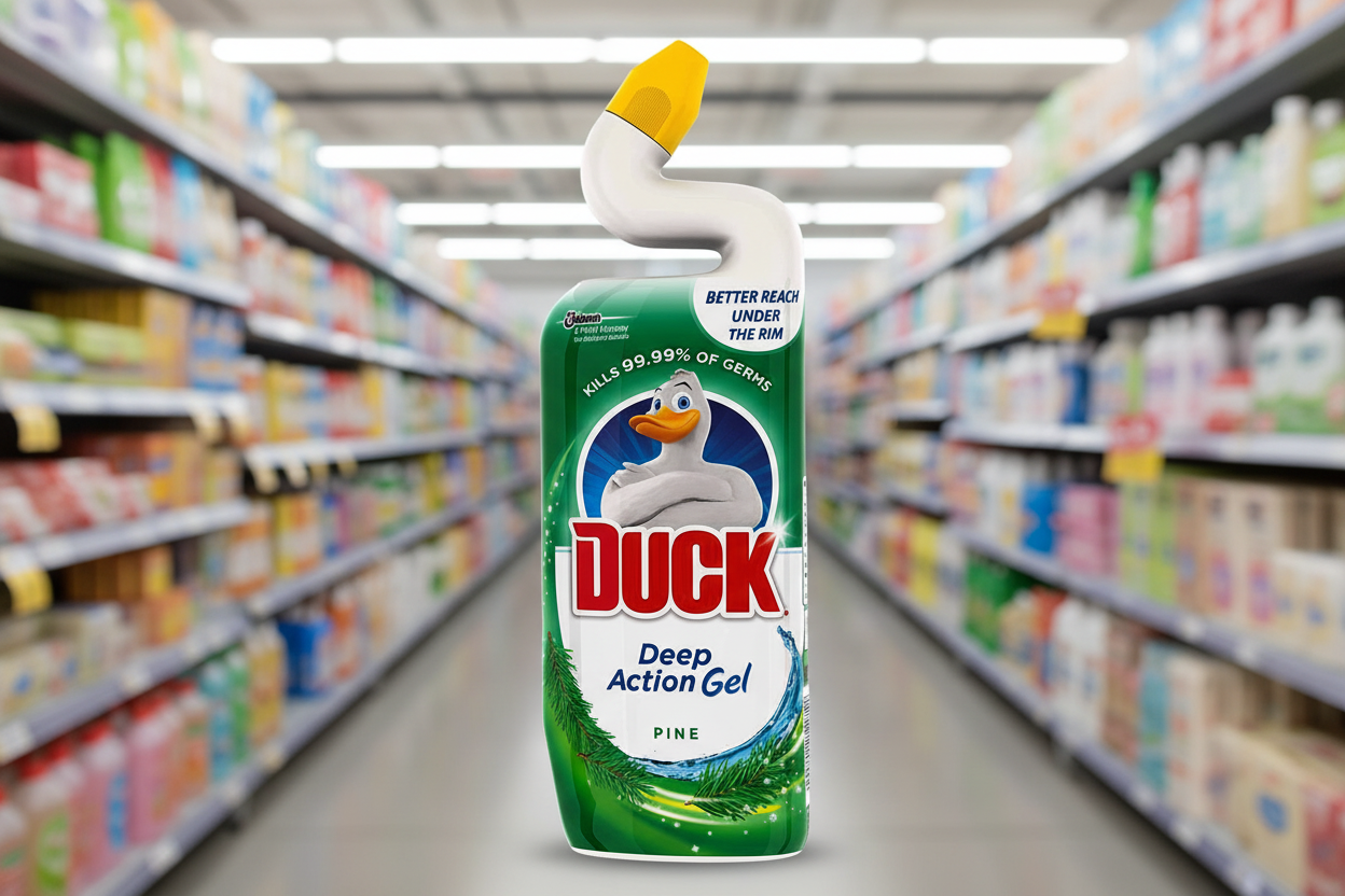 8 x Duck Deep Action Gel Toilet Liquid Cleaner Pine 750Ml