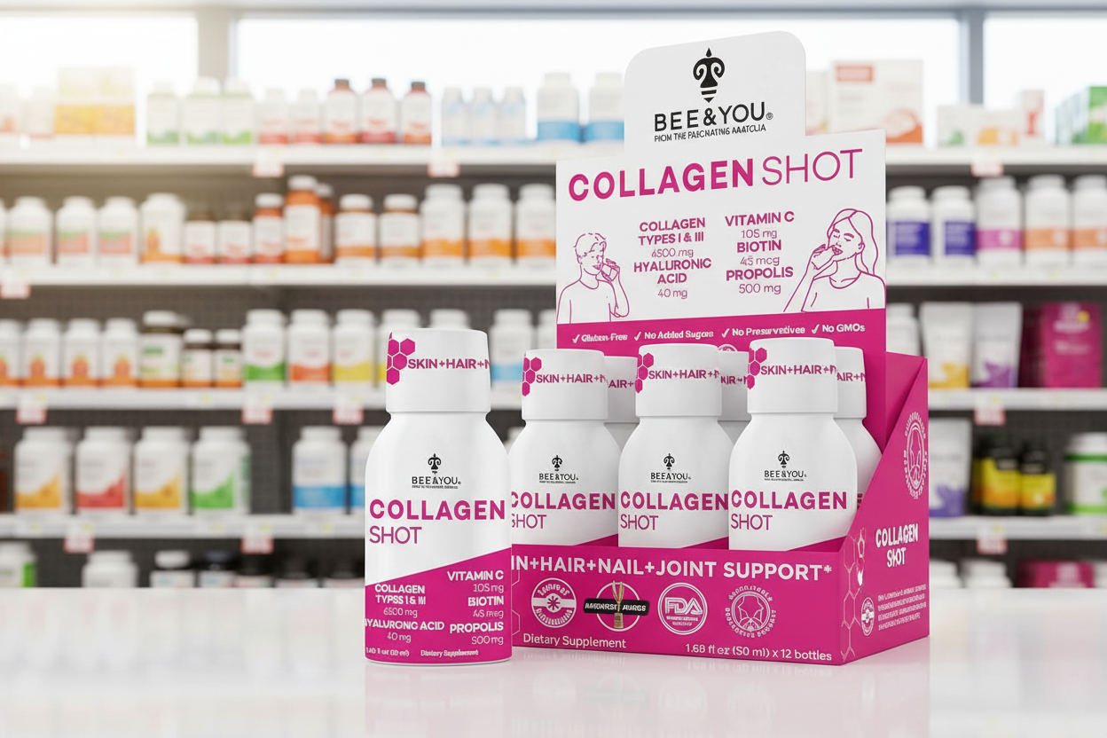 12 x Bee&You Collagen Propolis Shot - 50ml