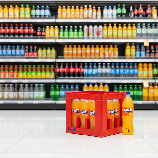 12 x Fanta Orange 1L