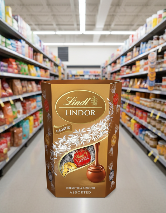 8 x Lindt Lindor Assorted Truffles Box Cornet - 137GM