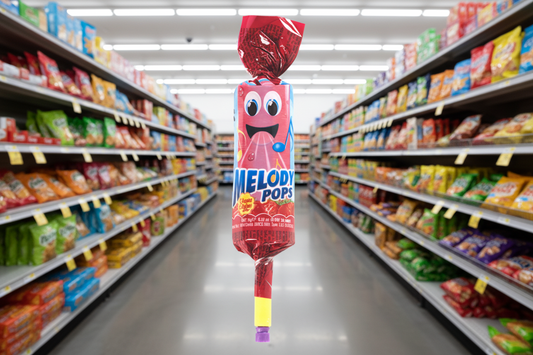 48 x Chupa Chups Melody Pops Strawberry 15G