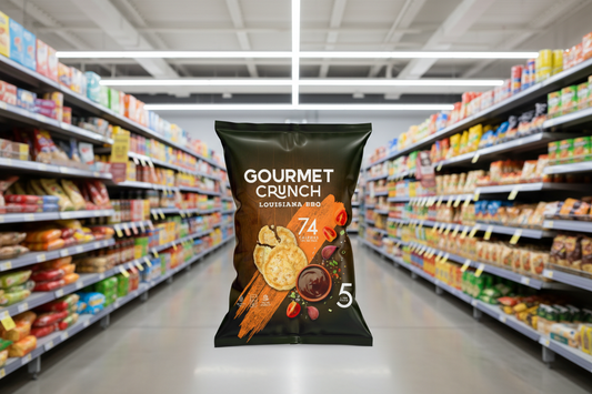 6 x Gourmet Crunch Louisianna Bbq 5pk - 5X18GM