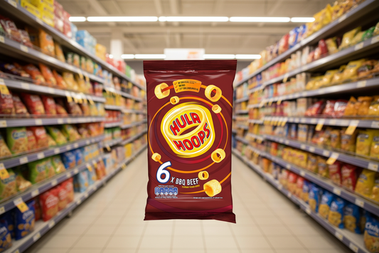 30 x Hula Hoops Bbq Beef 6pk - 6X24GM