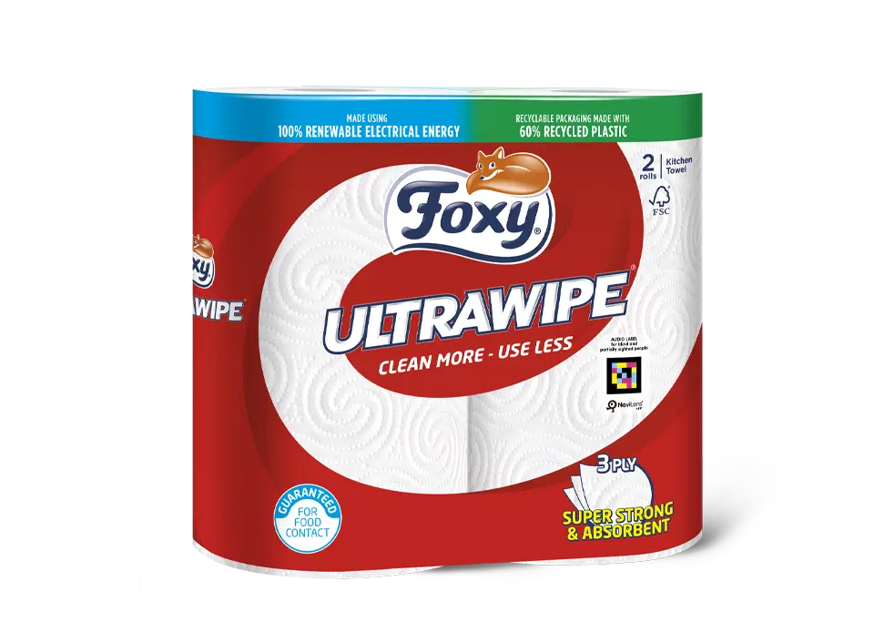 6 x Foxy Kitchen Towel Ultrawipe - 2 PACK