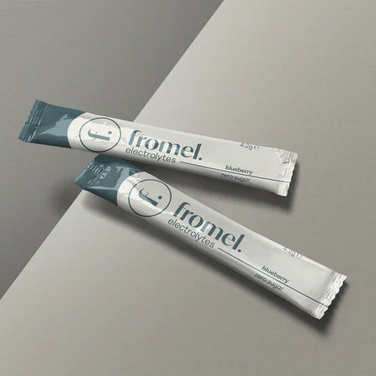 Fromels Electrolyte sachets - 28ct, Blueberry flavour with zero added sugar