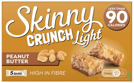 10 X Skinny Crunch Peanut Butter 5X20G