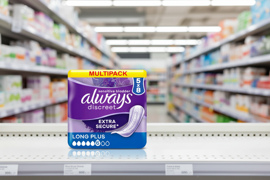 5 x Always Discreet Long Plus - 8 PACK