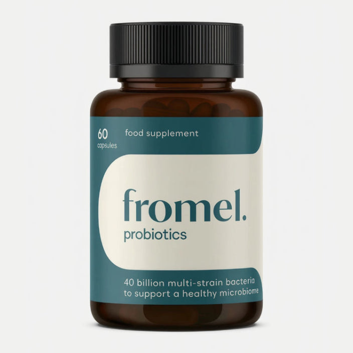 Fromel Probiotics - 60 Capsules 40 Billion multi strain bacteria for a healthy microbiome support